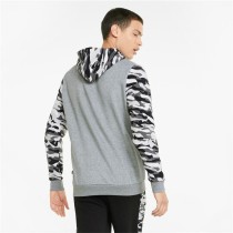 Men’s Hoodie Puma ESS Camo Black Grey White Camouflage