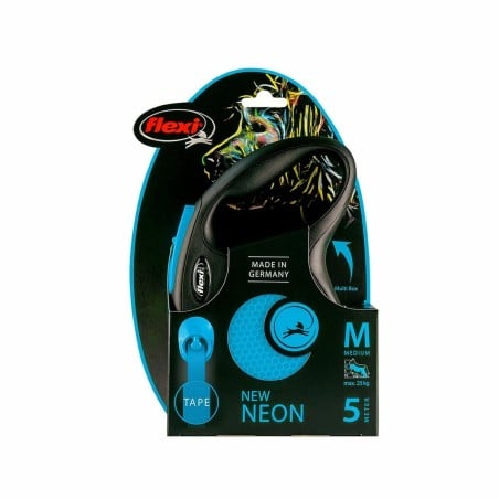 Laisse pour Chien Flexi New Bleu Noir/Bleu S (5 m)