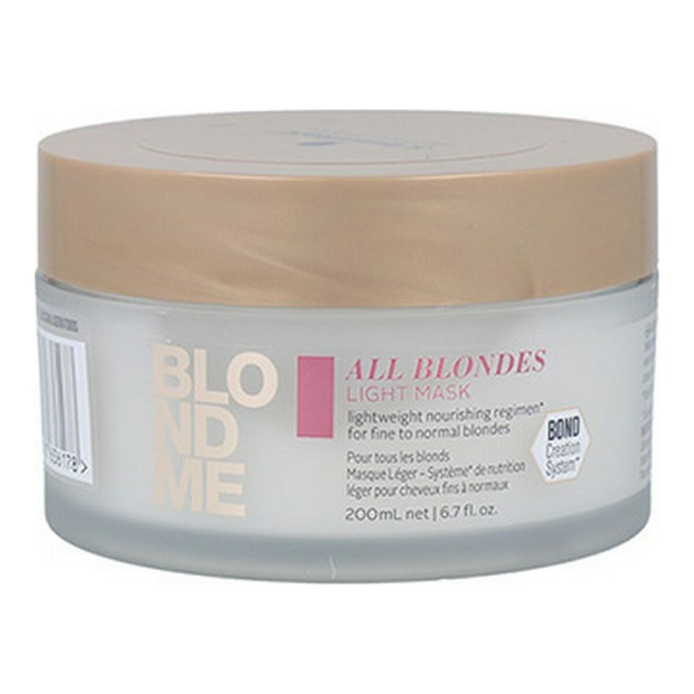 Hair Mask Blondme Keratin Restore All Blondes Schwarzkopf (200 ml)