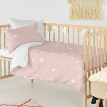 Bettbezug-Set HappyFriday Basic Kids Rosa Babybettchen 2 Stücke