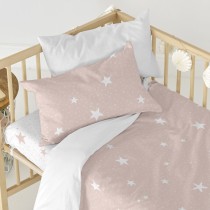 Bettbezug-Set HappyFriday Basic Kids Rosa Babybettchen 2 Stücke