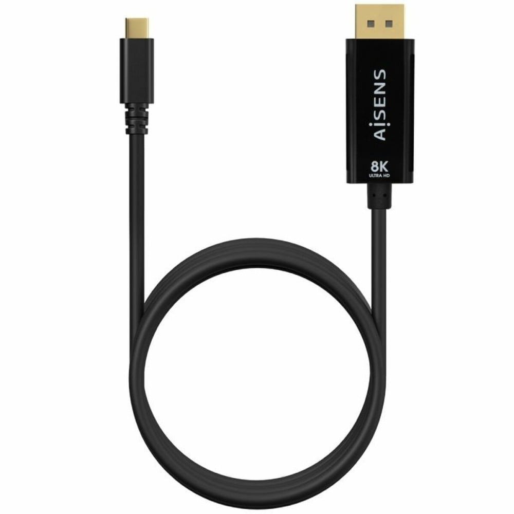 USB-C-zu-DisplayPort-Adapter Aisens A109-0689 Schwarz 1,8 m