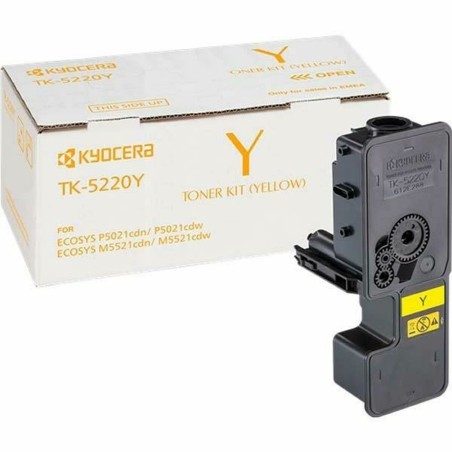 Toner original Kyocera TK-5220Y Jaune Noir