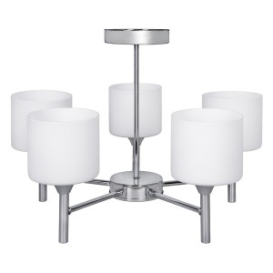 Ceiling Light Activejet AJE-MIRA 5P White Silver Metal 40 W 47,5 x 34 x 47,5 cm