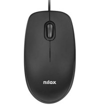 Mouse Nilox MOUSB1003 Schwarz 1600 dpi