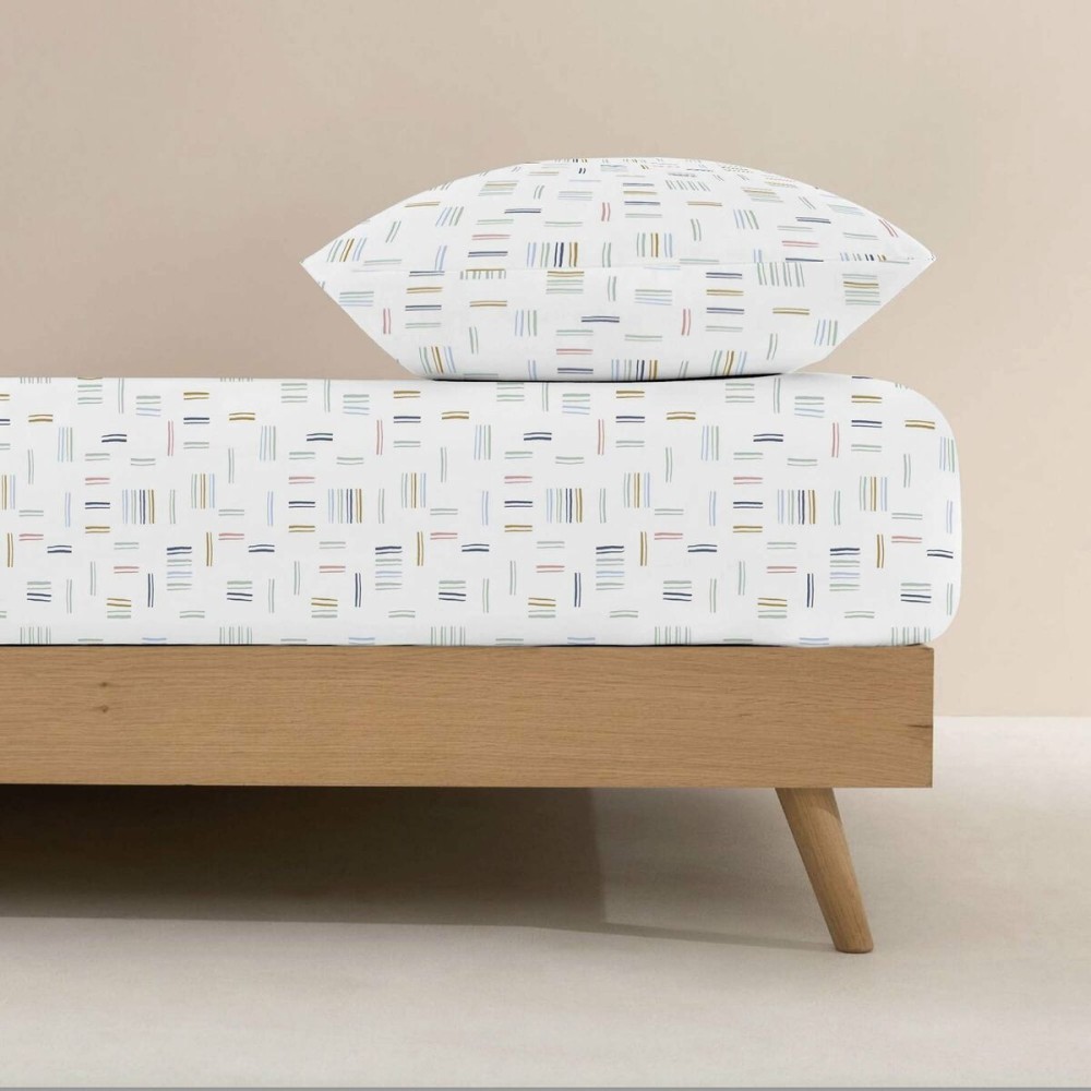 Fitted bottom sheet Kids&Cotton Italo Multicolour Single 105 x 200 cm