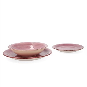 Tableware Quid Vita Peoni Ceramic 18 Pieces