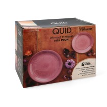 Tableware Quid Vita Peoni Ceramic 18 Pieces