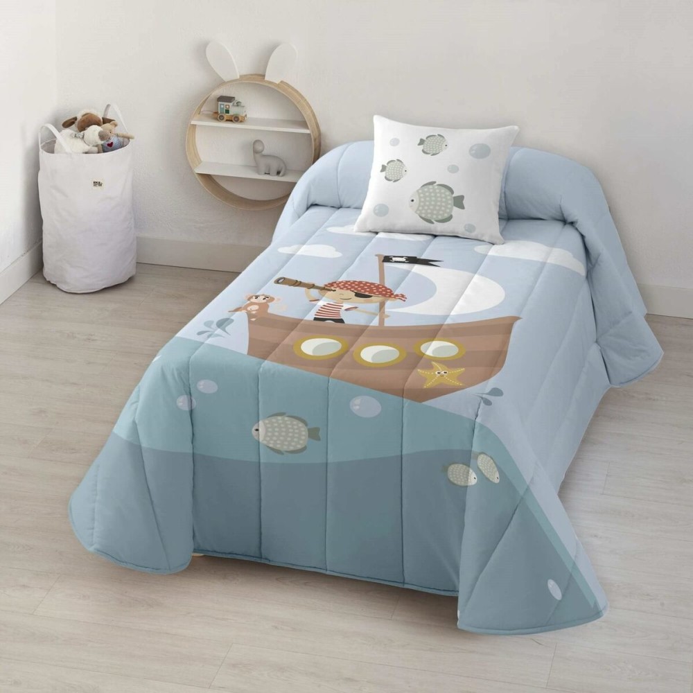 Bedspread (quilt) Kids&Cotton Farid Blue 190 x 270 cm