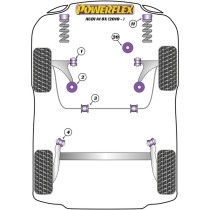 Silentblock Powerflex EXH023 Pot d'Échappement (1 Unités)