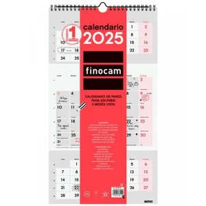 calendrier mural Finocam Papier 2025 23,6 x 43 cm