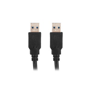 USB Cable Lanberg CA-USBA-30CU-0018-BK Black 1,8 m