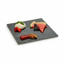 Tablett für Snacks Schwarz Tafel 25 x 0,5 x 25 cm (12 Stück)