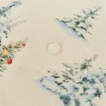 Nappe antitache Belum Christmas Landscape 155 x 155 cm