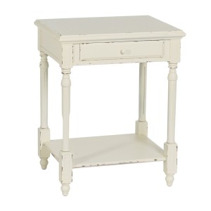 Nightstand White Fir wood DMF 60 x 49 x 75 cm