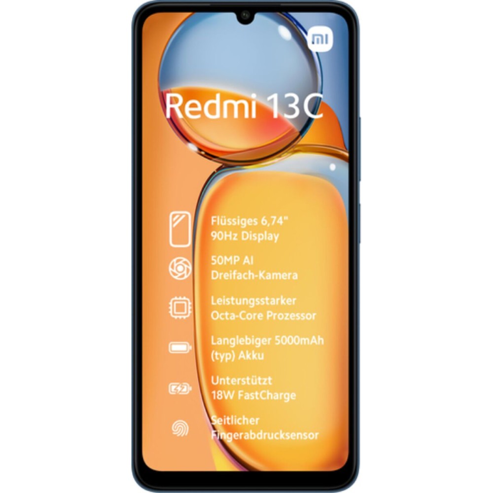 Smartphone Xiaomi Redmi 13C 6,74" ARM Cortex-A55 MediaTek Helio G85 4 GB RAM 128 GB Blue Black