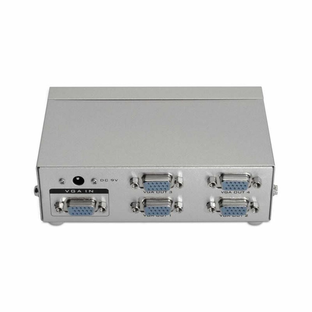 VGA-Schalter mit 4 Ports Aisens A116-0085 Grau Silberfarben