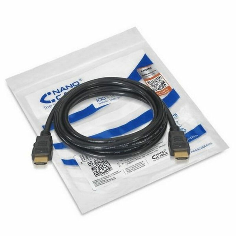 HDMI Kabel NANOCABLE HDMI V2.0, 1.5m V2.0 4K 1,5 m Schwarz 1,5 m