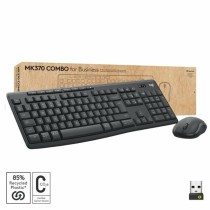 Keyboard and Wireless Mouse Logitech Black