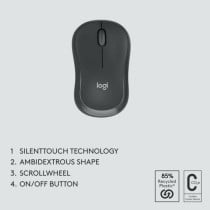 Keyboard and Wireless Mouse Logitech Black