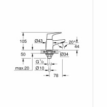 Mitigeur Grohe Start Flow Métal