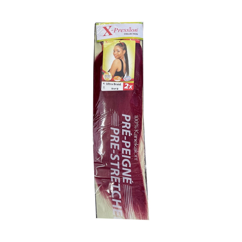 Extensions pour les Cheveux X-Pression Pre Peigne Bourgogne 2 Unités