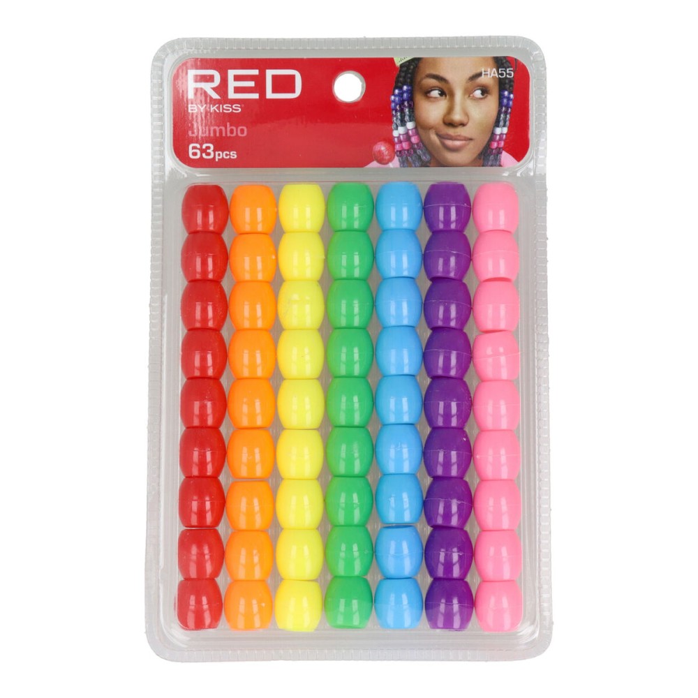 Perles Red Kiss Kiss Jumbo Multicouleur 63 Pièces