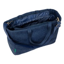 Bag Benetton Denim Blue 40 x 31 x 17 cm