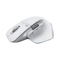 Schnurlose Mouse Logitech MX Master 3S Silberfarben Schwarzweiß