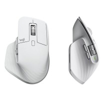 Schnurlose Mouse Logitech MX Master 3S Silberfarben Schwarzweiß