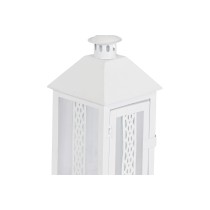 Lanterne Home ESPRIT Blanc Verre Fer Shabby Chic 20 x 20 x 55 cm (3 Pièces)