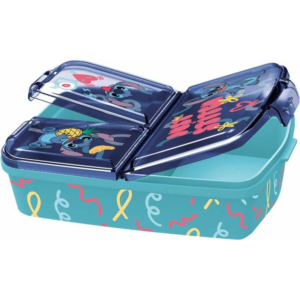 Compartment Lunchbox Stitch Palms polypropylene 19 x 14 x 7 cm 19,5 x 16,5 x 6,7 cm