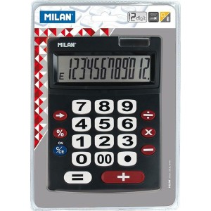 Calculator Milan Black 22,5 x 14 x 3 cm