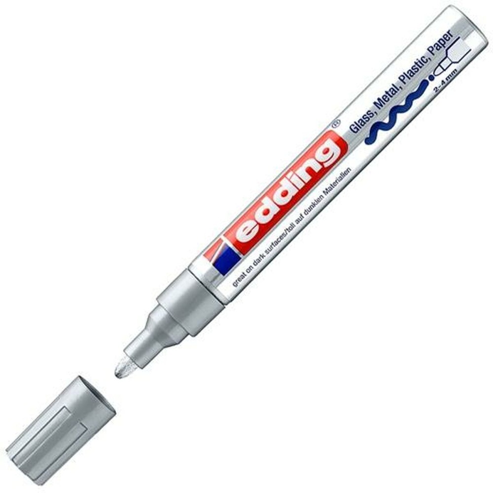 Permanent marker Edding 750 Silver 10 Units 2-4 mm (10 Units)