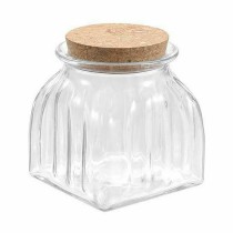 Jar La Mediterránea Striped 660 ml Glass (24 Units)