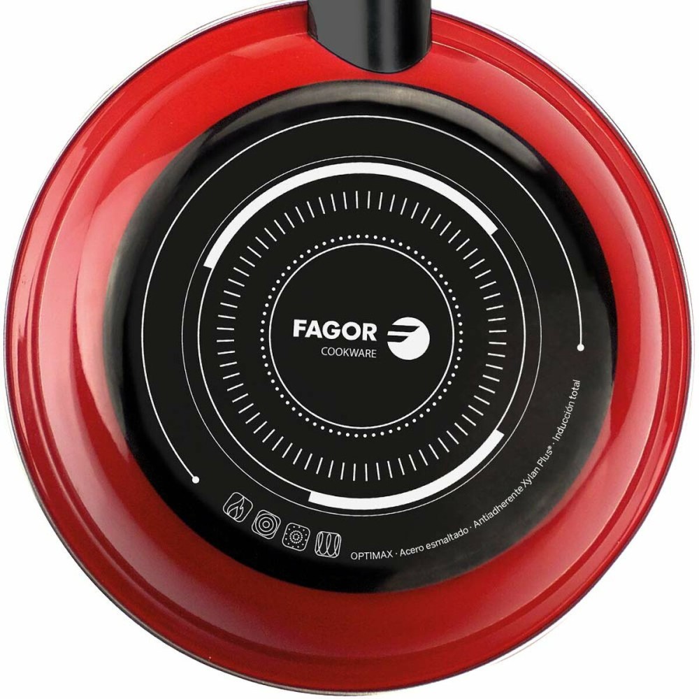 Pan FAGOR Optimax Red Enamelled Steel (Ø 24 cm)