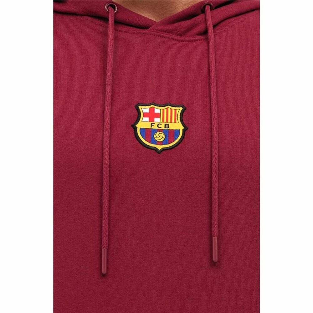 Herren Sweater mit Kapuze F.C. Barcelona Granatrot