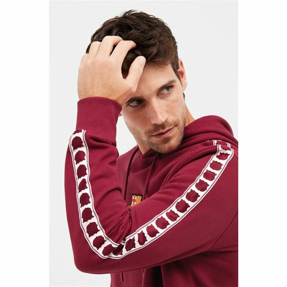 Herren Sweater mit Kapuze F.C. Barcelona Granatrot