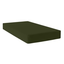 Drap housse HappyFriday BASIC Vert foncé 140 x 200 x 32 cm 