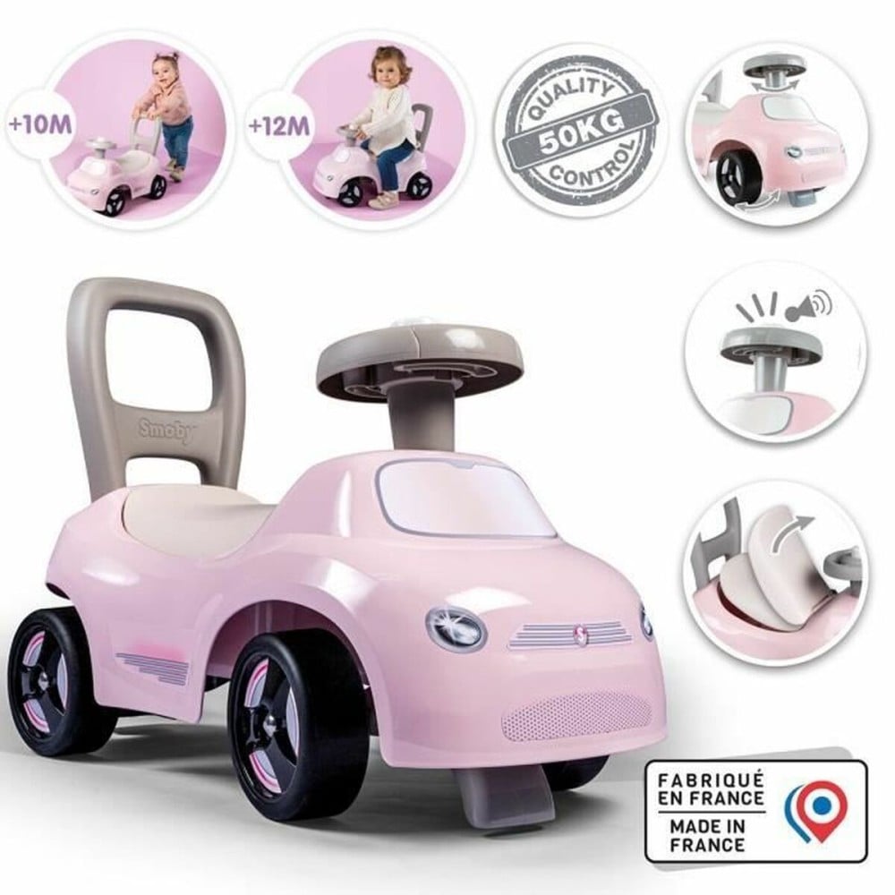 Tricycle Smoby Black Pink 2-in-1