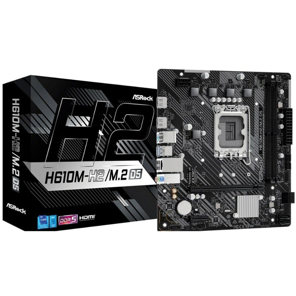 Motherboard ASRock H610M-H2/M.2 D5 LGA 1700 INTEL H610