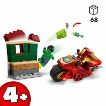 Set de construction Lego Marvel 76287 Iron Man with bike and Hulk Multicouleur 68 Pièces