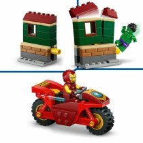 Konstruktionsspiel Lego Marvel 76287 Iron Man with bike and Hulk Bunt 68Stücke