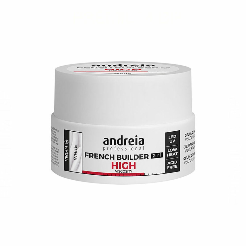 Vernis à ongles en gel French Builder High Viscosity Andreia 0BGFW22 Blanc (22 g)