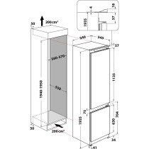 Combined Refrigerator Whirlpool Corporation ART 9811 SF2 White (193 x 54 cm)