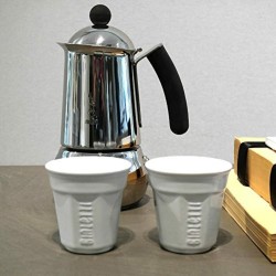 Gläserset Bialetti espresso Weiß Porzellan 60 ml (6 Stück)