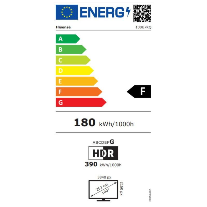 Smart TV Hisense 100U7KQ 4K Ultra HD LED AMD FreeSync