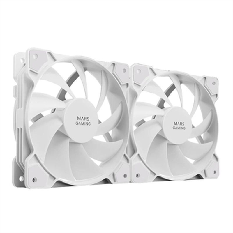 Ventillateur de cabine Mars Gaming MFPROX2W Blanc 2 Unités Ø 12 cm