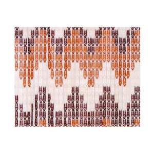 Curtain EDM 90 x 210 cm Orange polypropylene