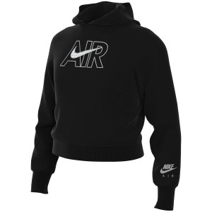 Hooded Sweatshirt for Girls AIR FT CROP HOODIE Nike DM8372 010 Black